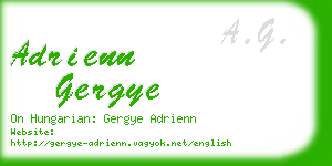 adrienn gergye business card